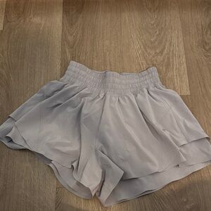 Womens Lululemon Gray Running Shorts